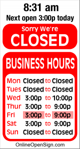 Business Hours for BPOE%20Lodge%202634